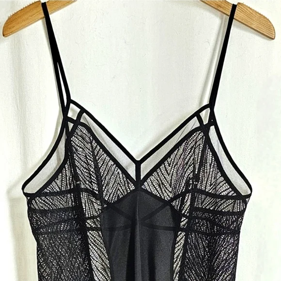 Calvin Klein Black Floral Lace Slip Dress - Picture 10 of 15